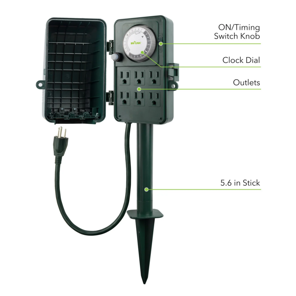 BN-LINK 24-Hour Mechanical Outdoor Multi-Socket Timer: Boost Your Outdoor Power Management