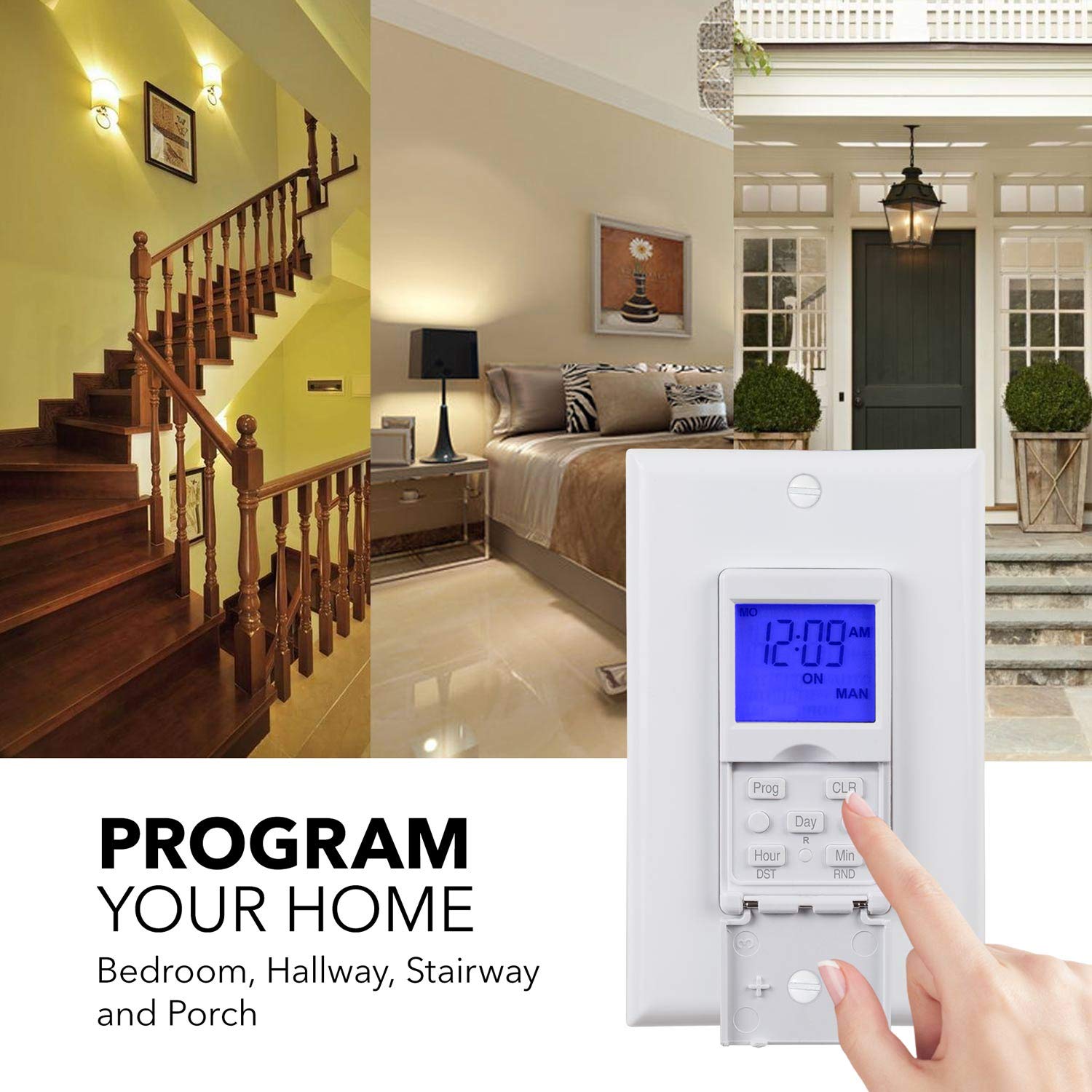 Discover the Convenience of BN-LINK’s 7 Day Programmable In-Wall Timer Switch