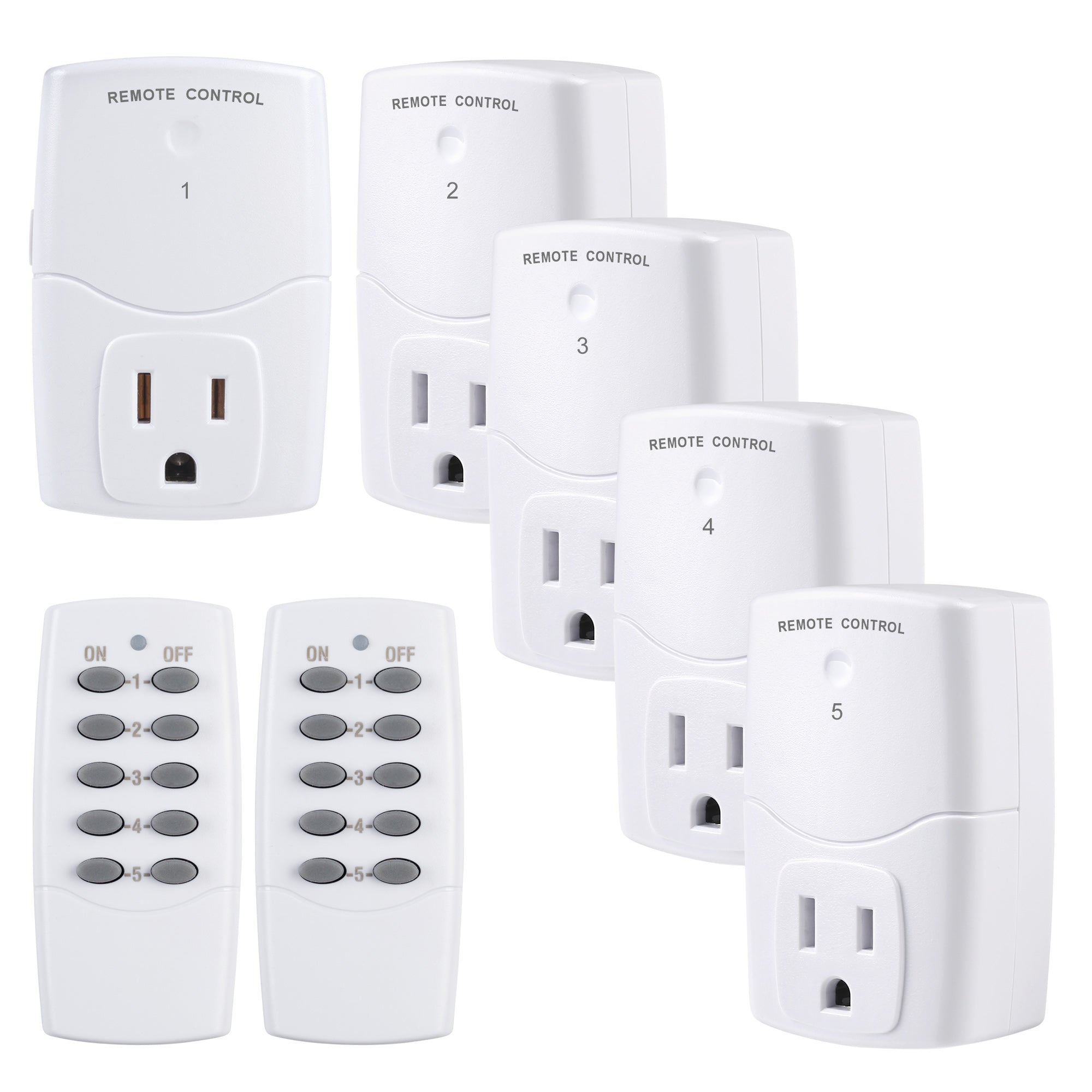 Holiday Time Wireless Outlets with Remote Control,3-Pack