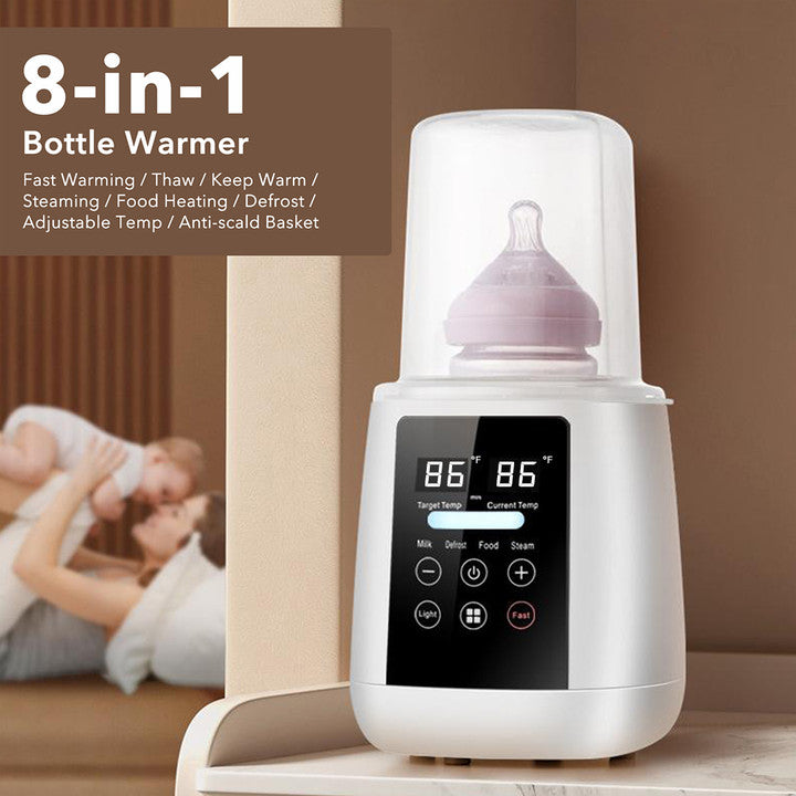 8-in-1 Fast Milk Bottle Warmer for Breastmilk and Formula, Accurate Temperature Control Bn-link