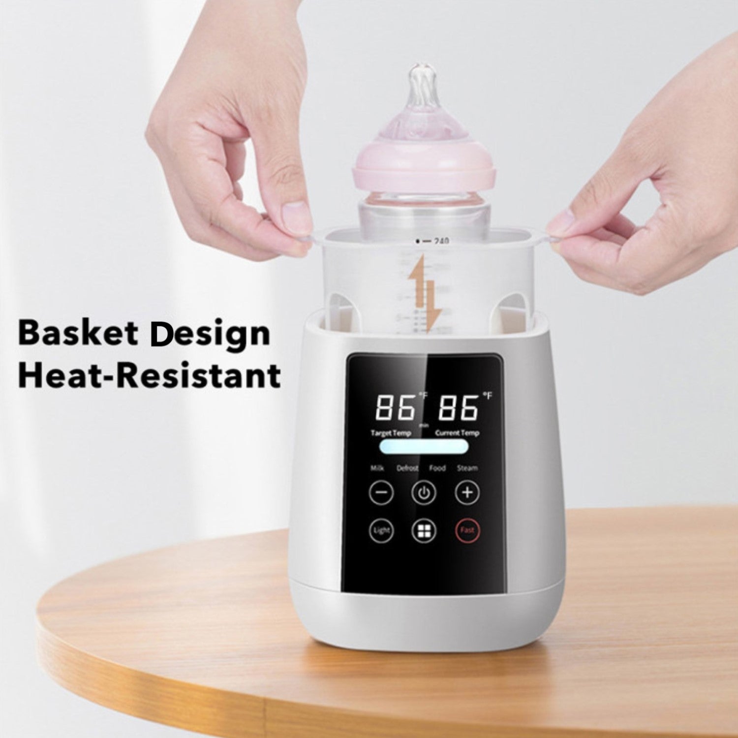 8-in-1 Fast Milk Bottle Warmer for Breastmilk and Formula, Accurate Temperature Control Bn-link