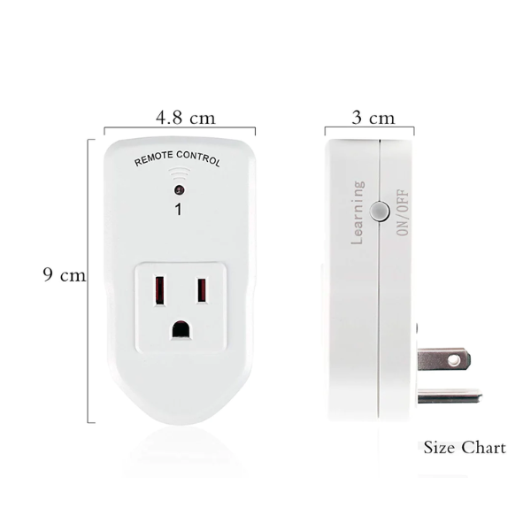 BN-LINK Wireless Remote Control Electrical Outlet Switch, 1 Remote + 1  Outlet 