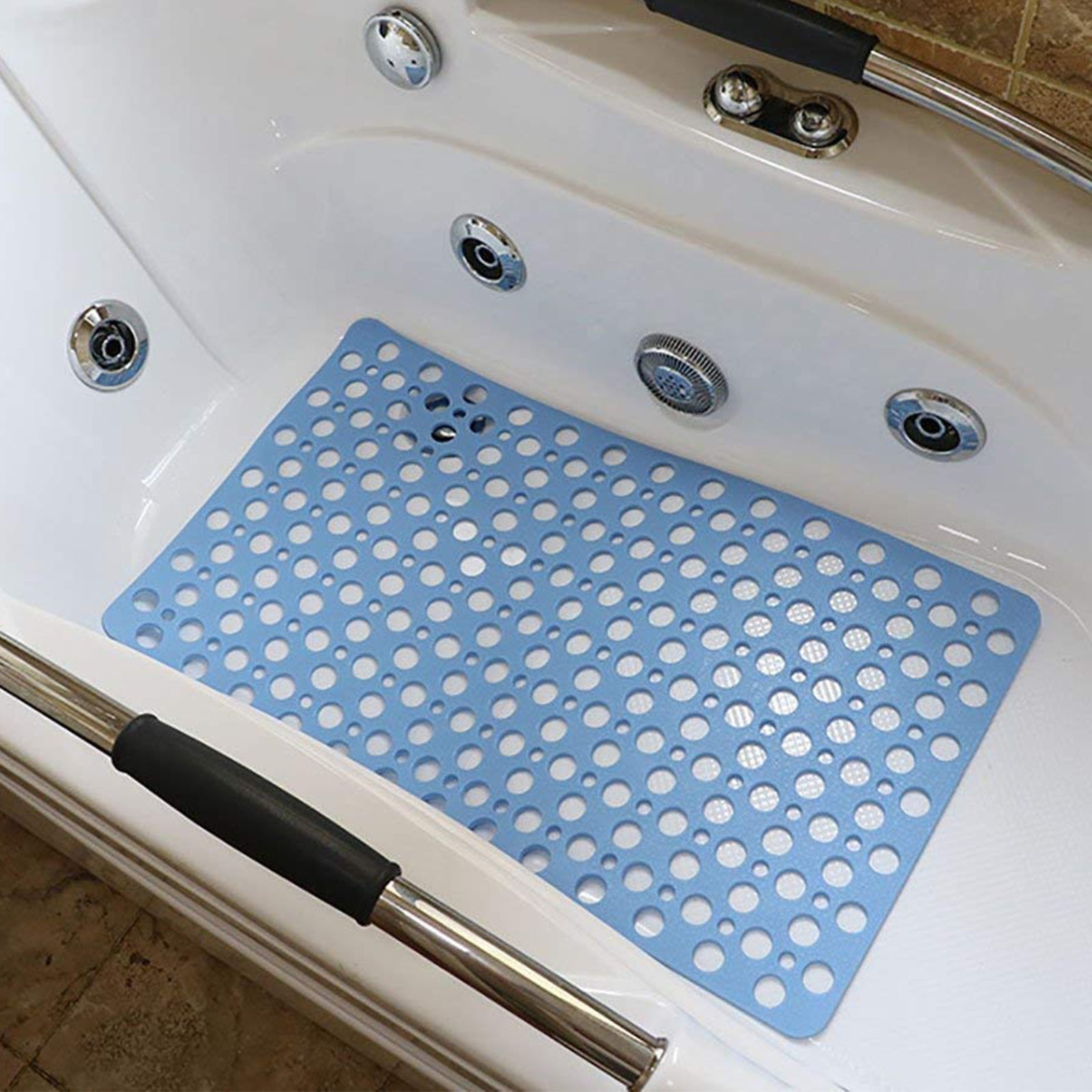 30'' x 17'' Extra Soft PVC Nonslip Bathtub Mat Shower Mat Bn-link