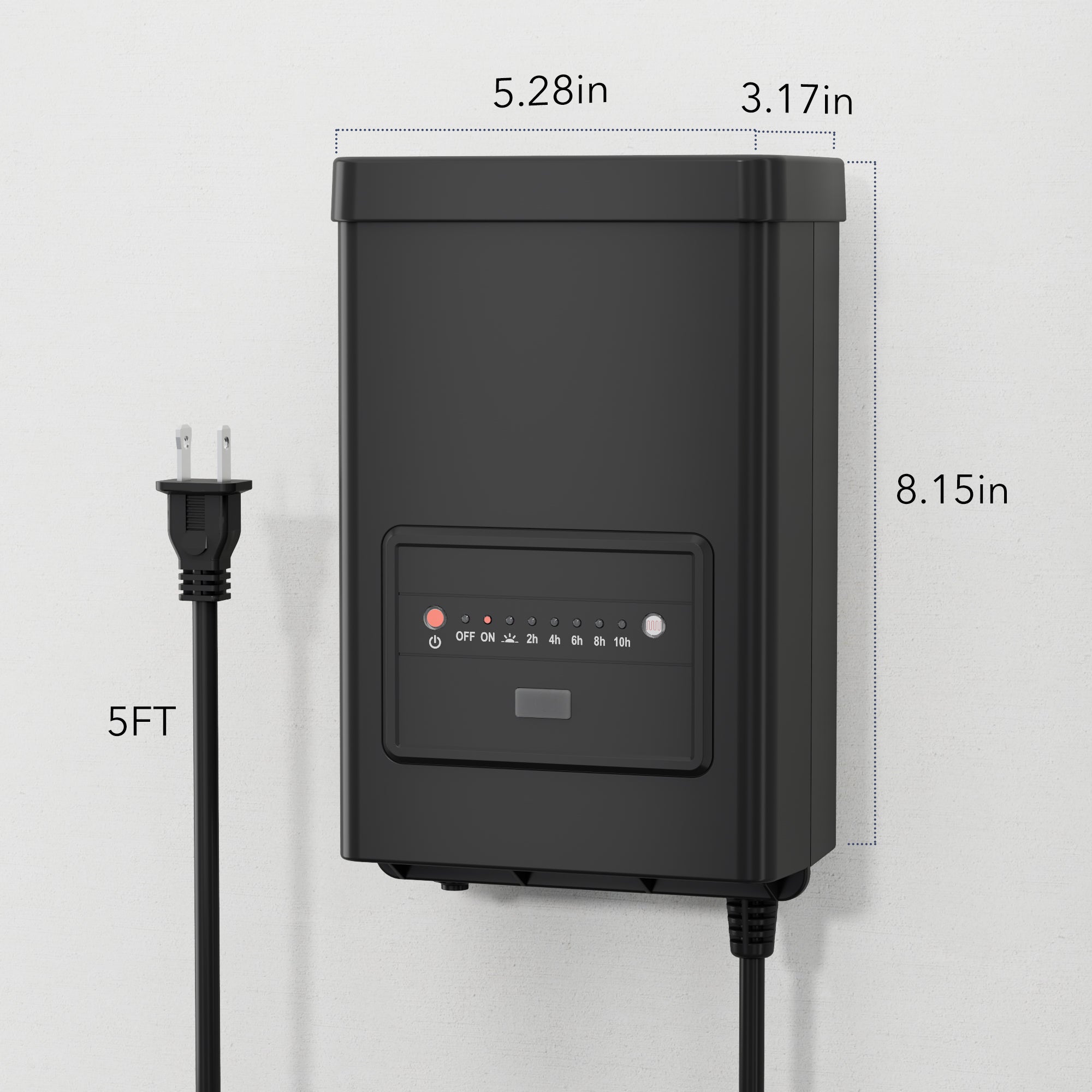 Bn-link 120W Weatherproof Outdoor Transformer for Low Voltage Landscape Lighting, with Timer and Photocell Sensor, 120V AC to 12V AC