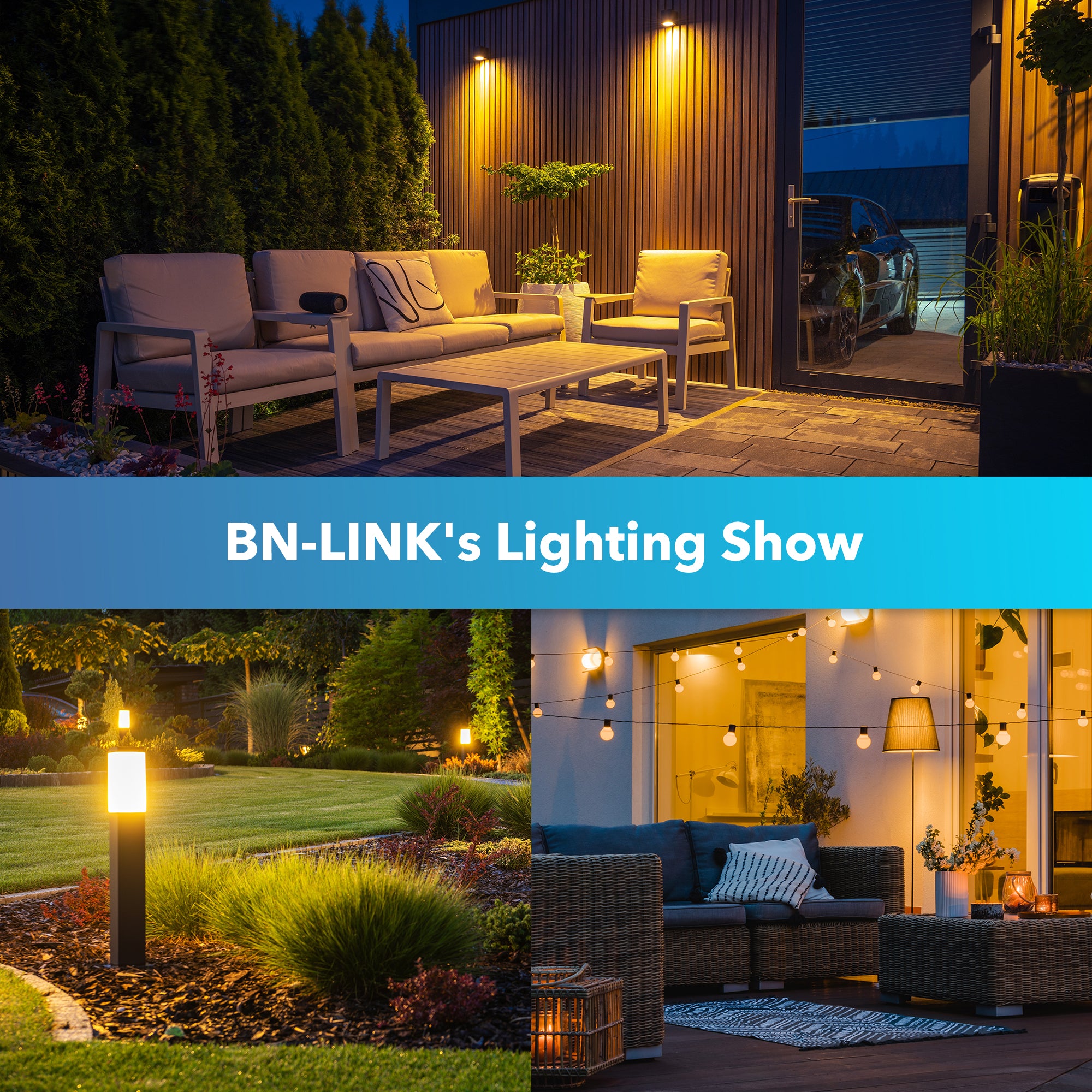 Bn-link 120W Weatherproof Outdoor Transformer for Low Voltage Landscape Lighting, with Timer and Photocell Sensor, 120V AC to 12V AC