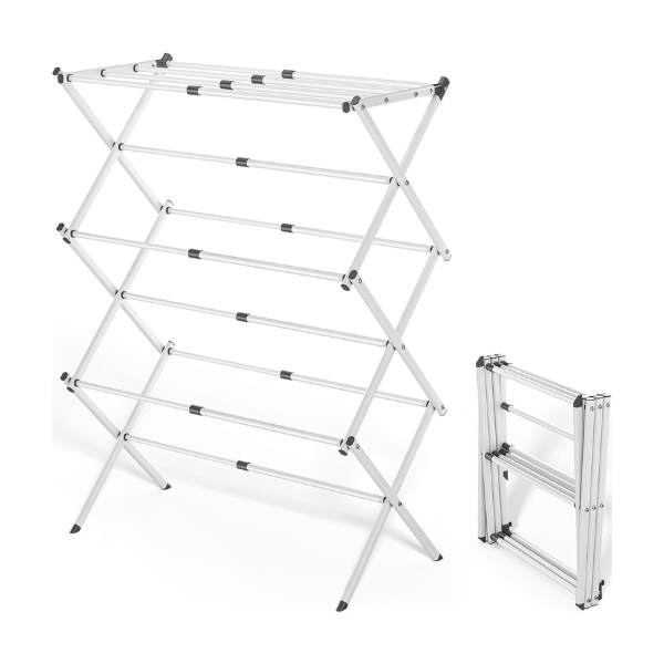 Drying Rack for Clothes, Foldable Laundry Rack for Sweaters, Blouses & More, Pre-Assembled & Extreme Stability , Indoor Outdoor Use