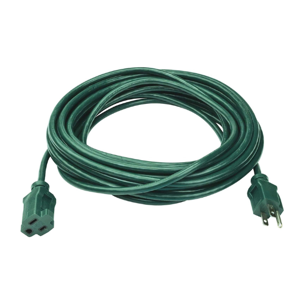 Clear Power 25 ft Outdoor Extension Cord 16/3 SJTW, 3-Prong Grounded Plug DCOC-0199-DC