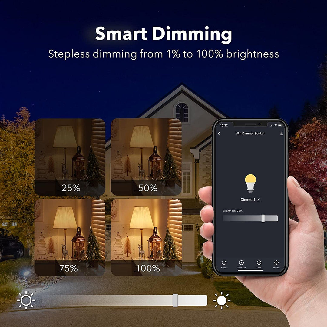 Wifi Outdoor Smart Plug Smart Dimmer Plug