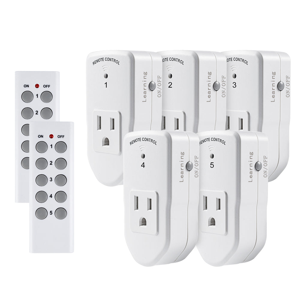Smart Electrician 3-pack Wireless Remote Controlled Outlet Indoor