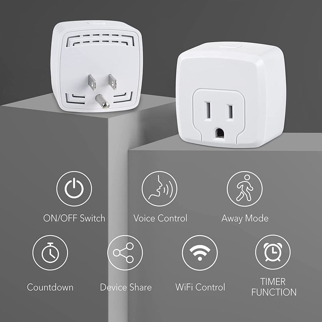 BN-LINK Smart Wi-Fi Plug Outlet, Remote Control by App, Compatible with  Alexa and Google Assistant, Weatherproof, Requires 2.4 GHz Wi-Fi, ETL  Listed 