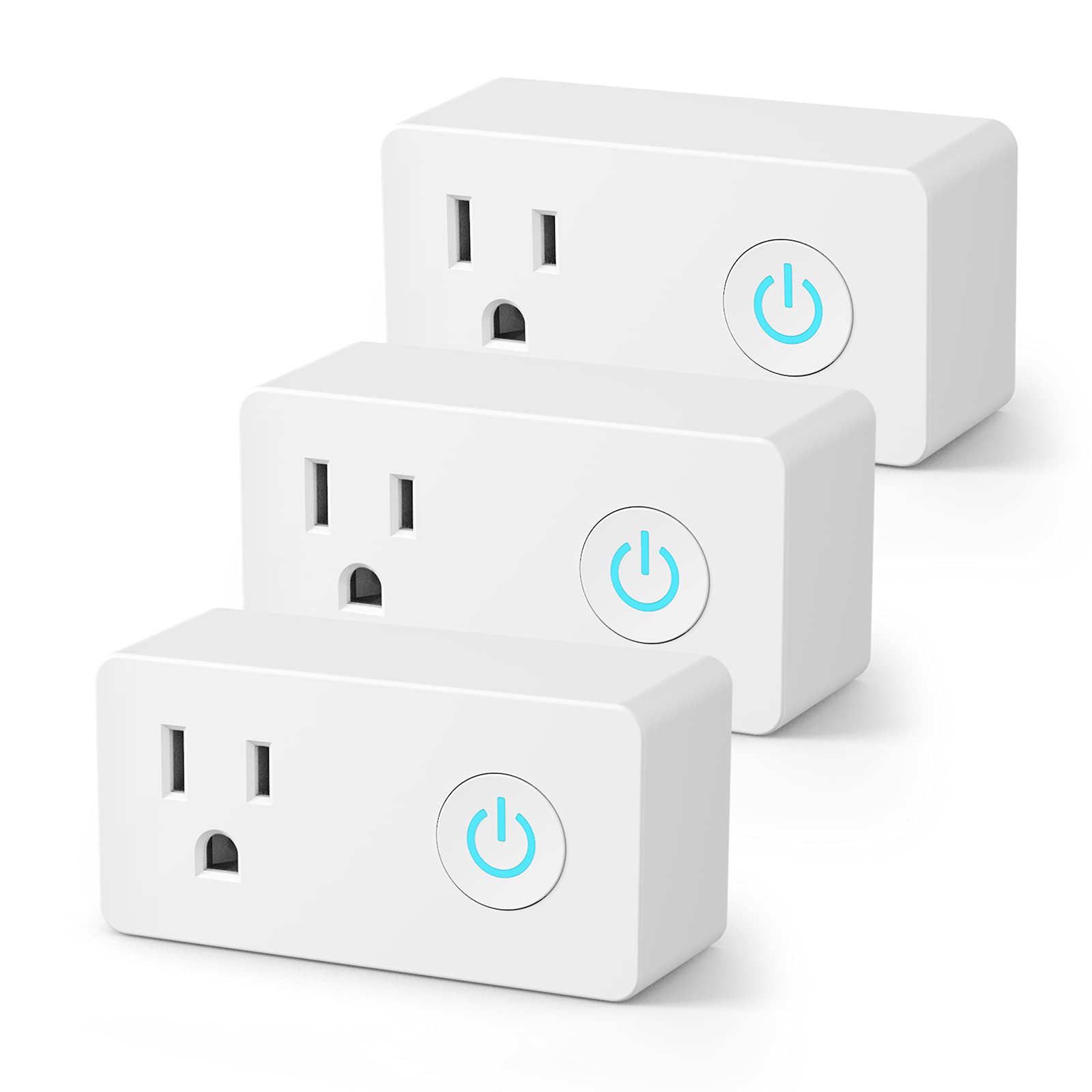 Wall Plug,100v 250v WiFi Bluetooth Timing Intelligent Socket Outlet  Compatible with Alexa Google Home,Multi Function Conversion Converter, No  Hub