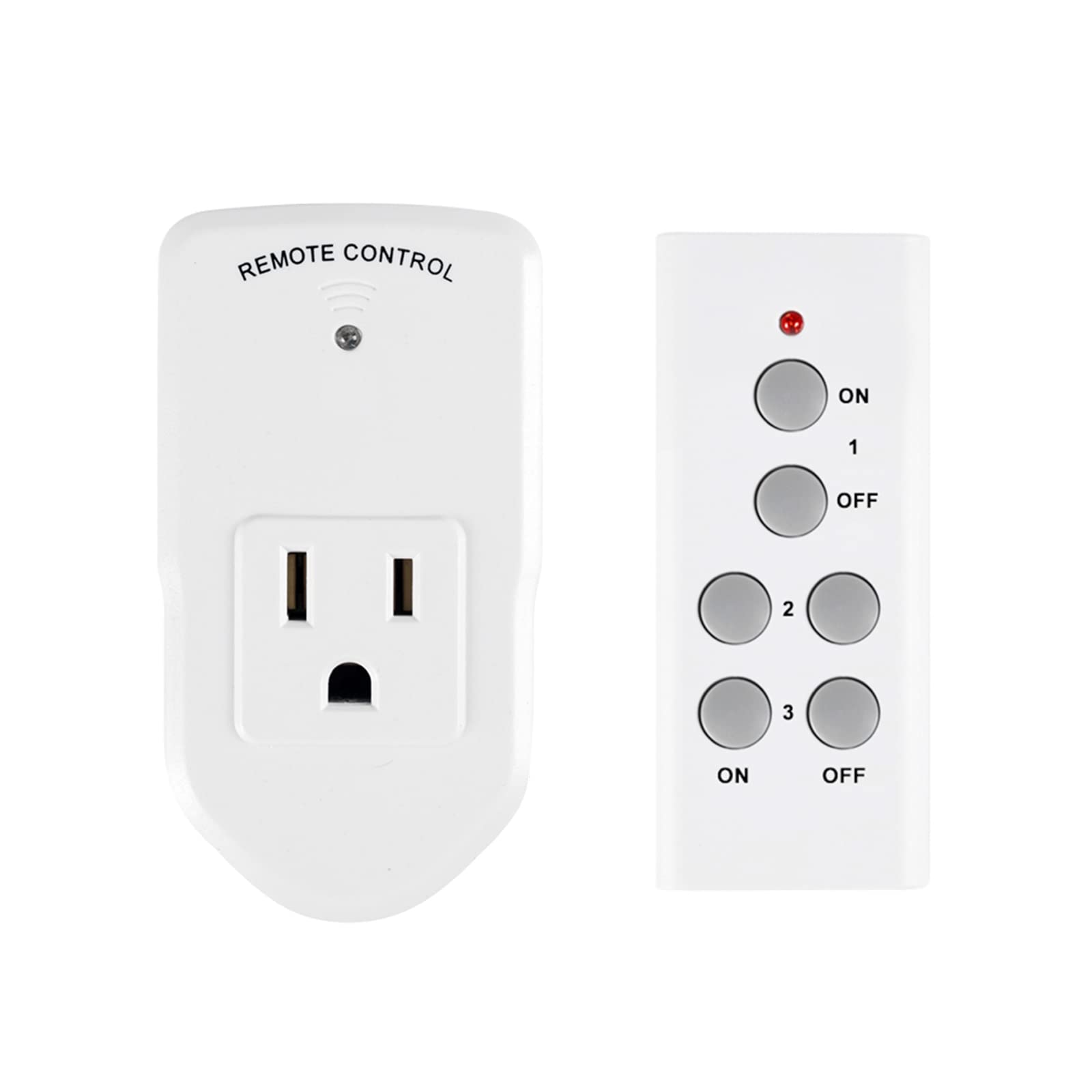 Wireless Remote Control Switch Outlet Plug No Wiring for Household  Appliances US