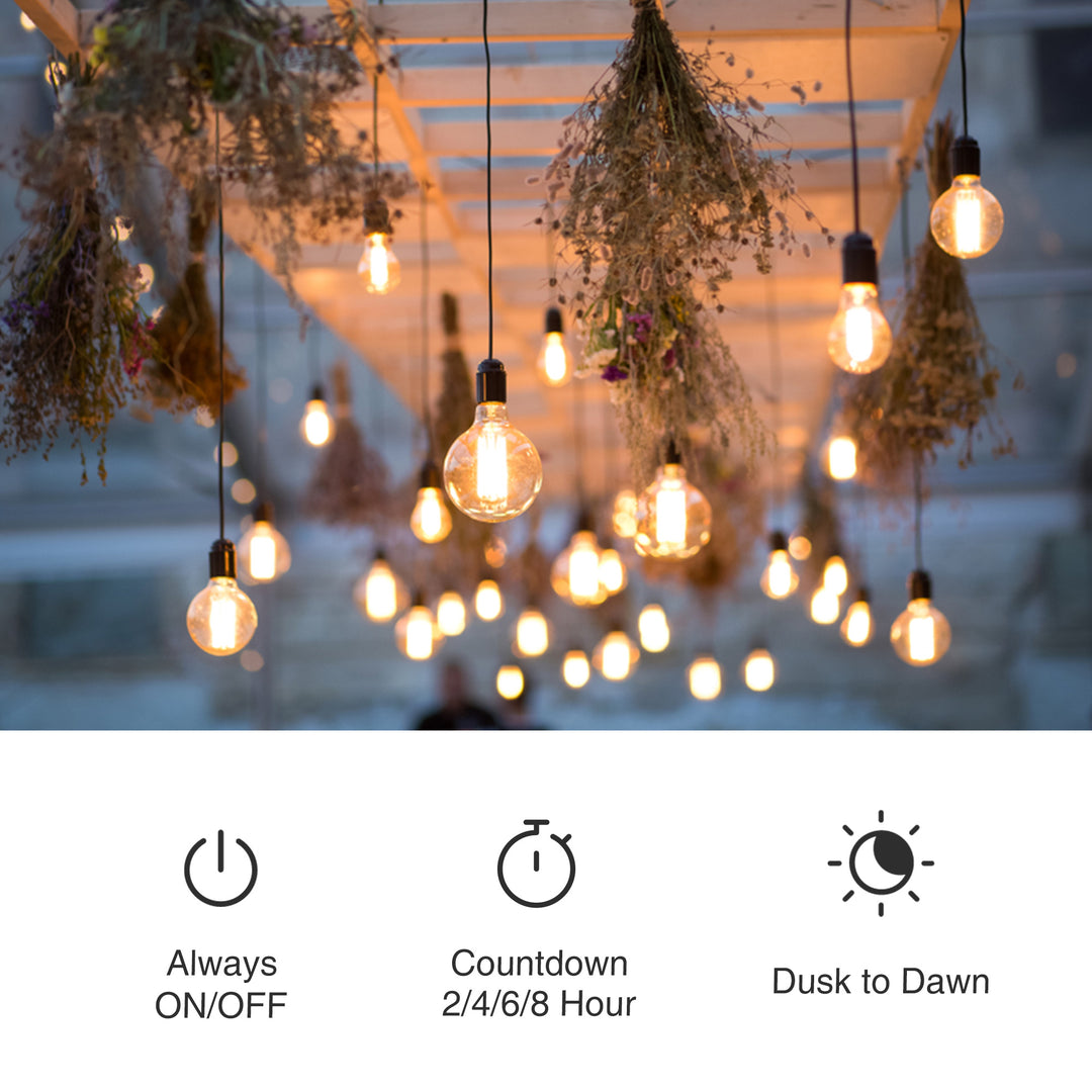 Outdoor Light Timer Remote Control Christmas Light Timer Switch