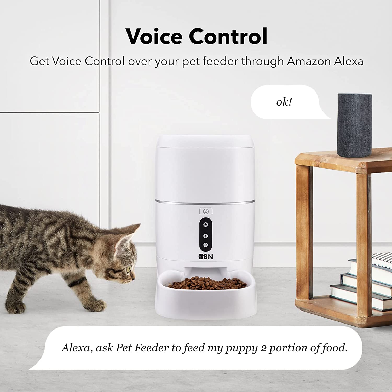 Smart pet hot sale feeder alexa