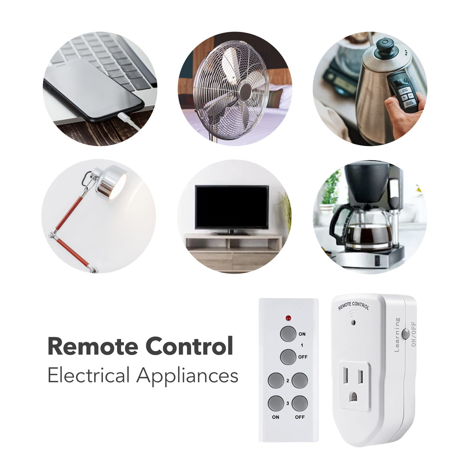 Wireless Remote Control Electrical Outlet Switch Household Appliances -  BN-LINK