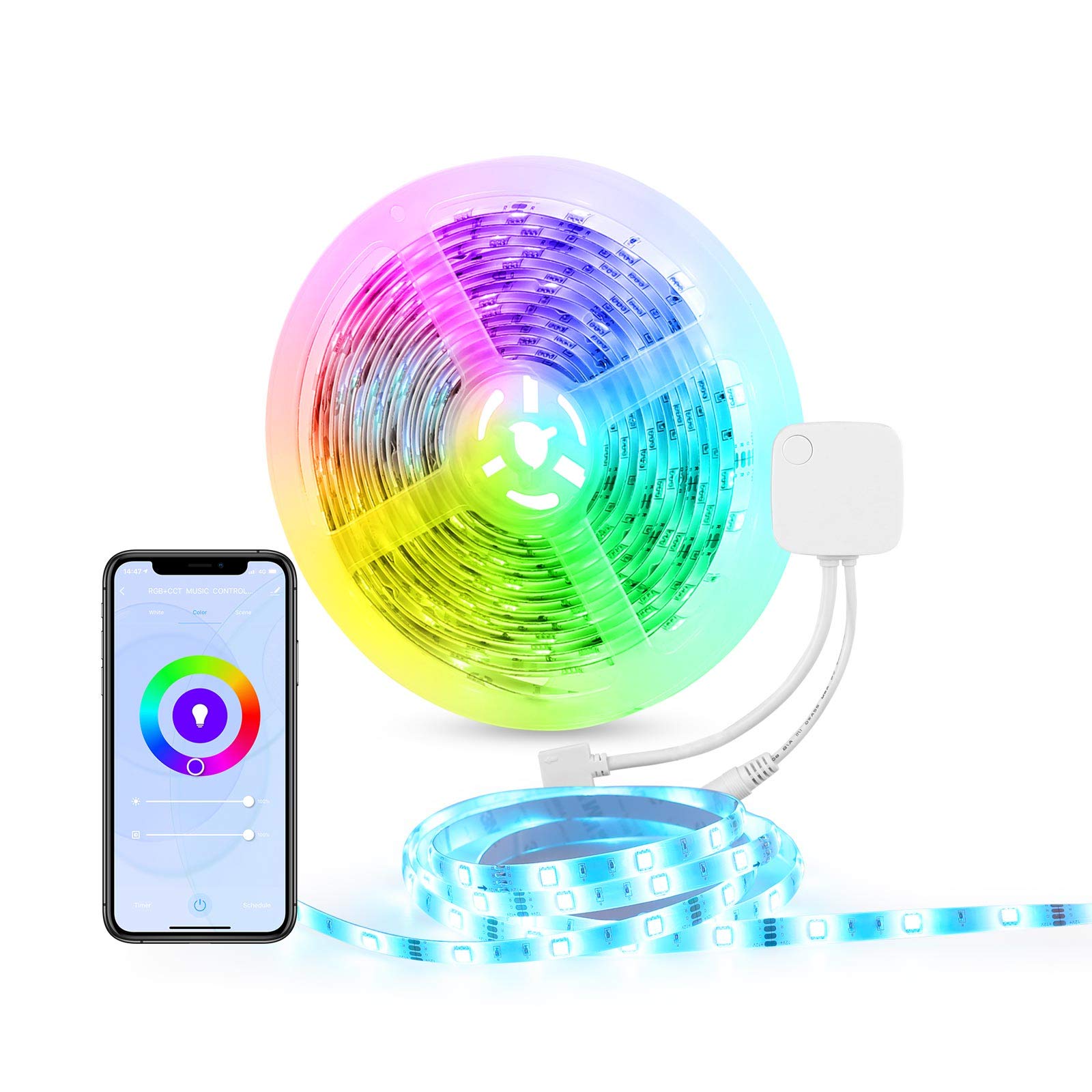 Smart WIFI RGB LED Strip Light Controller Controlled by  Alexa & –  MCCTV SECURITY