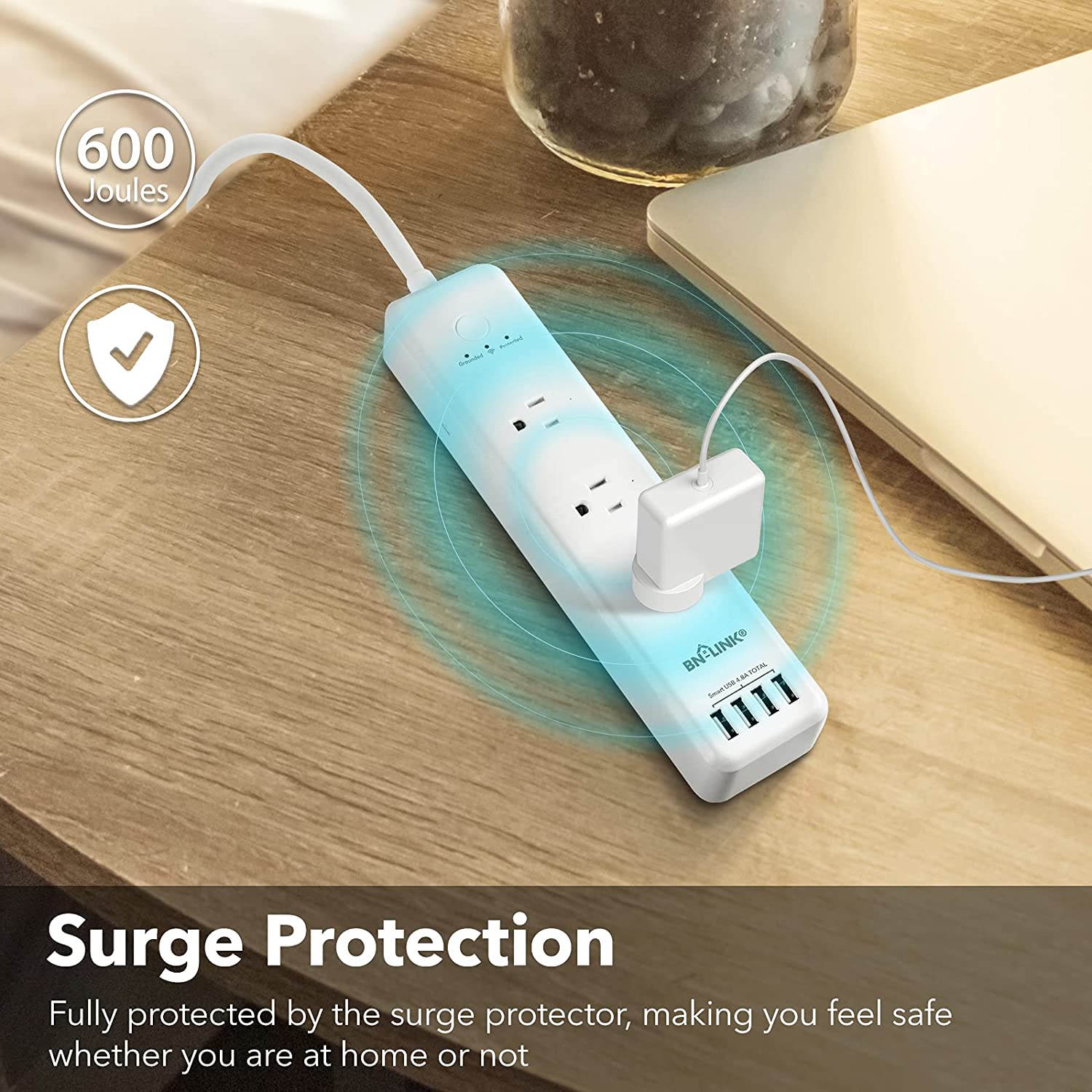 Smart Wifi Power Strip Compatible with Alexa Google Home Surge Protector BN-LINK - BN-LINK