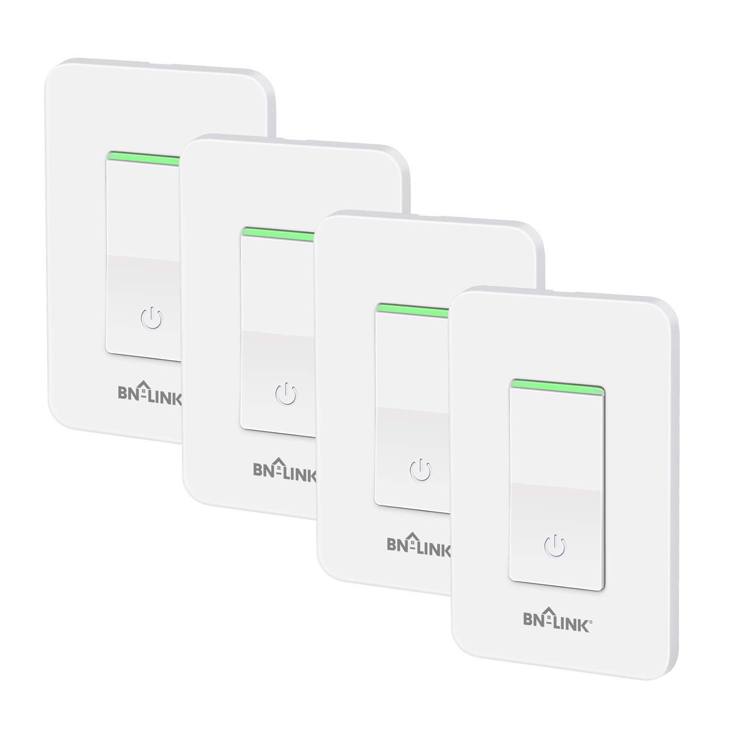 2 Pack Smart Light Switch - WiFi Wall Switches Work with Alexa Google  Home/Smart Life App, Single Pole, Standard Plate, Neutral Wire Needed 